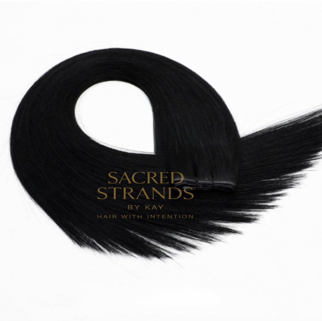 Hand Tied Hair Extensions (ONYX)