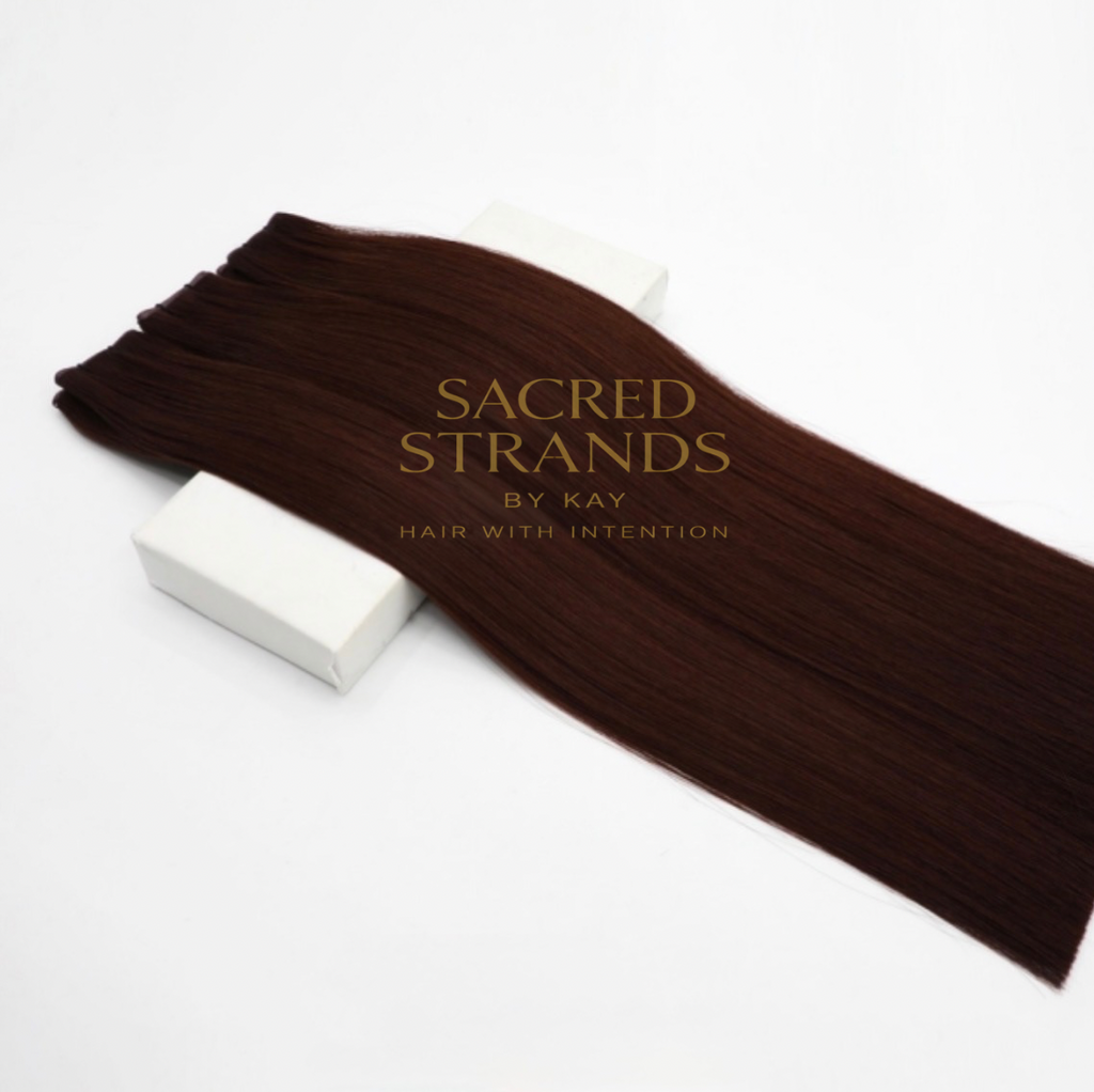 Hand Tied Hair Extensions (CRIMSON)
