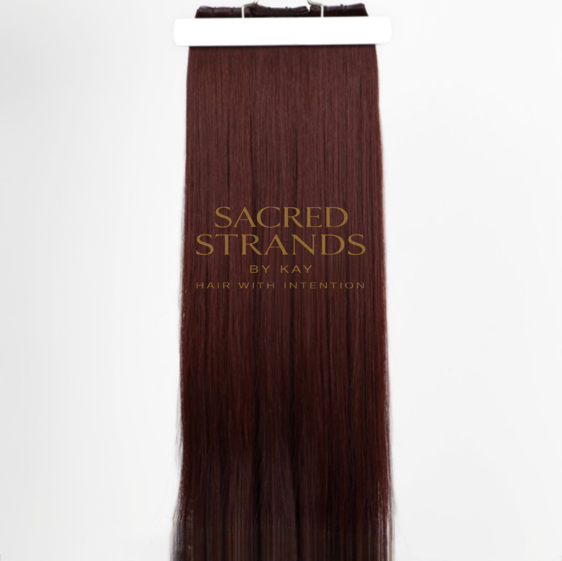 Hand Tied Hair Extensions (CRIMSON)